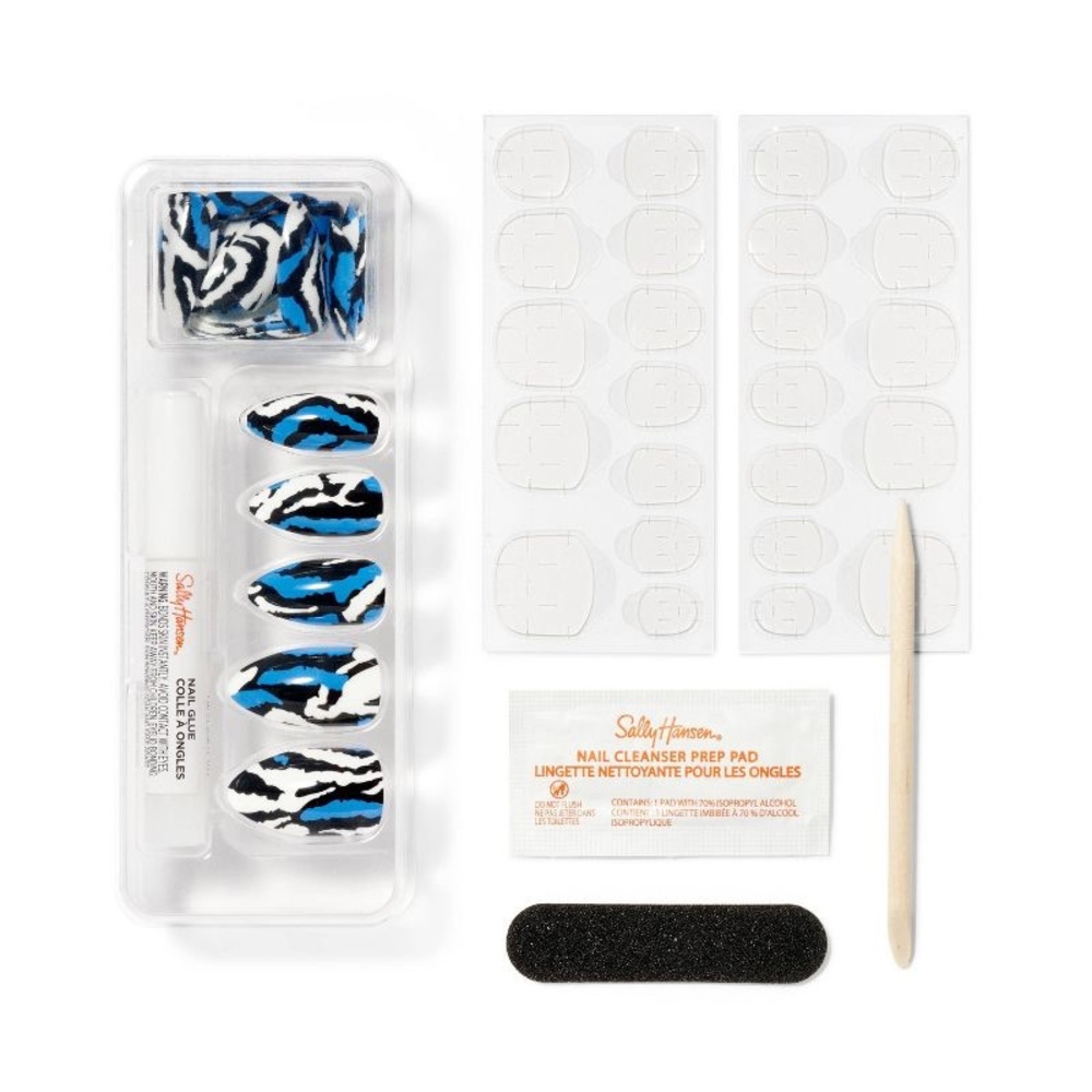 DVF Target x Sally Hansen Salon Effects Perfect Manicure AL297 Disco Zebra nwt